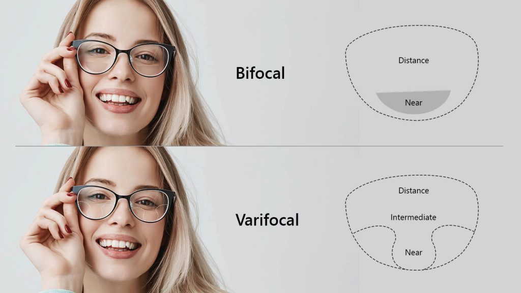 What is the difference between bifocal and varifocal lenses?